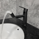 Single Handle Bathroom Sink Faucet with Pop-Up Drain (with Overflow) - Image 7