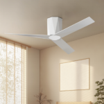 Ceiling Fans with Dimmable Led Lights, 52 Inch Flush Mount Ceiling Fan Remote Control, Quiet DC Reversible Motor for Summer Winter, Low Profile Modern ABS Blades Indoor Use, 3X-Z3[Unable ship on weekends, TK/TEMU only for pickup, only TX10643 warehouse supports GOFO] - Image 4