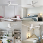 Ceiling Fans with Dimmable Led Lights, 52 Inch Flush Mount Ceiling Fan Remote Control, Quiet DC Reversible Motor for Summer Winter, Low Profile Modern ABS Blades Indoor Use, 3X-Z3[Unable ship on weekends, TK/TEMU only for pickup, only TX10643 warehouse supports GOFO] - Image 7