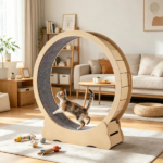 Wooden Cat Exercise Wheel - Image 5