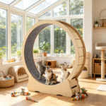 Wooden Cat Exercise Wheel - Image 7