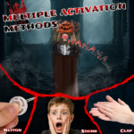 Replace 17741135 5.6ft Halloween Decorations Outdoor Life Size Animatronics Ghost with Pumpkin Head, Sound-Actived Party Decor with Creepy Sound , Scary Haunted House Props for Garden Yard Lawn - Image 7