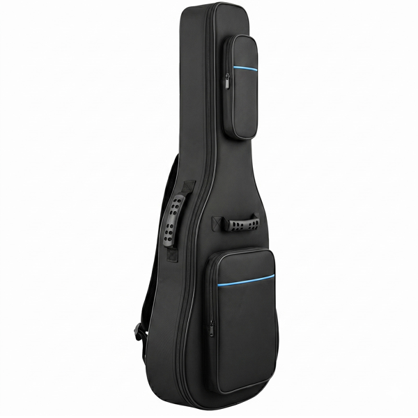 61646453_1 600D Oxford Cloth Electric Guitar Bag Black With Blue Line - Image 1