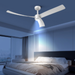 52 Inch Ceiling Fans with Lights Led Remote Control Low Profile Flush Mount for Living Room Bedroom Outdoor Patio,DC Motor,Reversible,Dimmable,Buzzer ON/Off, 3D-I3[Unable ship on weekends, TK/TEMU only for pickup, only TX10643 warehouse supports GOFO] - Image 8