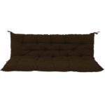 Outdoor Swing Cushions 70 Inch, Waterproof 4" Thick Porch Swing Cushion Replacement with Backrest and Ties, Comfortable 2-3 Seat Pation Swing Pad for Backyard, Garden, Lawn, Outdoor Furniture coffee - Image 2