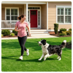 10 x 6.5 ft Green PP Artificial Turf Roll 0.3 " , Weather & Fade Resistant Low Grass Carpet for Pets, Kids Playground, Balcony and Commercial Use - Image 4