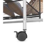 30-Pair 5-Tier Metal Mesh Shoe Rack Organizer, Black - Image 3