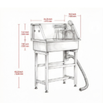 Stainless Steel Dog Washing Station - Image 4