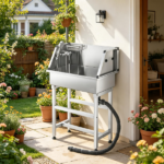 Stainless Steel Dog Washing Station - Image 6