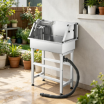 Stainless Steel Dog Washing Station - Image 7