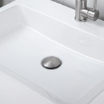 Bathroom Sink Single Handle Faucet with Pop-Up Drain (No Overflow) - Image 8