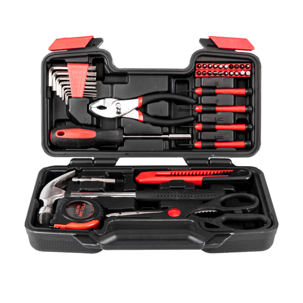 68988923_1 39pcs Tool Kit Red - Image 1