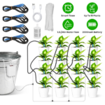 Smart Auto Plant Watering Device Low Noise 4W Efficient Drip Irrigation Kit with Low Water & Low Battery Alarm, 16 Drip Arrows for Indoor Balcony Greenhouse - Image 3