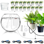 Smart Auto Plant Watering Device Low Noise 4W Efficient Drip Irrigation Kit with Low Water & Low Battery Alarm, 16 Drip Arrows for Indoor Balcony Greenhouse - Image 5