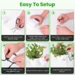 Smart Auto Plant Watering Device Low Noise 4W Efficient Drip Irrigation Kit with Low Water & Low Battery Alarm, 16 Drip Arrows for Indoor Balcony Greenhouse - Image 6