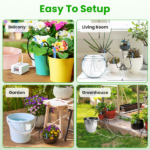 Smart Auto Plant Watering Device Low Noise 4W Efficient Drip Irrigation Kit with Low Water & Low Battery Alarm, 16 Drip Arrows for Indoor Balcony Greenhouse - Image 7