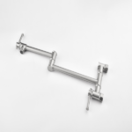 Wall mounted Pot Filler Faucet, Modern Brass Pot Filler Two-Attachment Wall Mount Folding Kitchen Pot Filler Swing Arm - Image 7