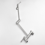 Wall mounted Pot Filler Faucet, Modern Brass Pot Filler Two-Attachment Wall Mount Folding Kitchen Pot Filler Swing Arm - Image 8