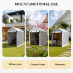 3x6 FT Storage Shed, Heavy Duty Bike Tent - Image 3