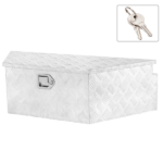 39" T-Shaped Aluminum 5-Groove Tool Box – Single Lock – Silver - Image 2