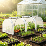 White 9.7' x 3' x 2.5' Mini Tunnel Greenhouse – Portable Outdoor Garden Structure, 3 Zipper Doors, Water/UV Resistant PE Cover - Image 5