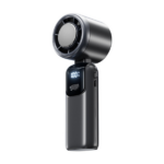 Portable Handheld Mini Turbo Fan In/Outdoor USB Rechargeable Ice Cooling Fans w/LED Display Fan (products W/ battery US Logistics For DHL Ground/ Fedex Ground. TK/TMEU only For self-pickup, self-pickup Cannot use USPS)