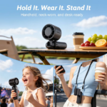 Portable Handheld Mini Turbo Fan In/Outdoor USB Rechargeable Ice Cooling Fans w/LED Display Fan (products W/ battery US Logistics For DHL Ground/ Fedex Ground. TK/TMEU only For self-pickup, self-pickup Cannot use USPS) - Image 8