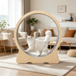 Wooden Cat Exercise Wheel