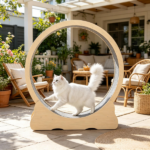 Wooden Cat Exercise Wheel - Image 7