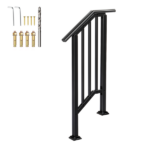 Handrails for Outdoor Steps Fits 1 to 2 Steps - Image 3