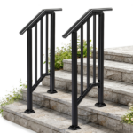 Handrails for Outdoor Steps Fits 1 to 2 Steps - Image 6