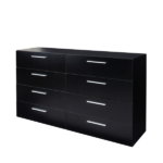 8 Drawer Double Dresser for Bedroom, Wide Storage Cabinet for Living Room Home Entryway, Black - Image 5