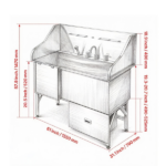 Stainless Steel Dog Washing Station - Image 4
