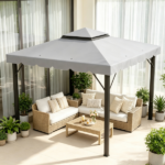 Light Gray 10 x 10 FT Gazebo Canopy Replacement(Only canopy roof) - Image 2