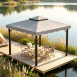 Light Gray 10 x 10 FT Gazebo Canopy Replacement(Only canopy roof) - Image 8