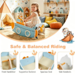 Wooden Rocking Boat Toy with Rotating Propeller, Toddler Climbing Rocker with Handrails, Indoor Play Gift for Kids Ages 1+ - Image 4