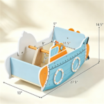 Wooden Rocking Boat Toy with Rotating Propeller, Toddler Climbing Rocker with Handrails, Indoor Play Gift for Kids Ages 1+ - Image 6