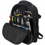 Oxford Cloth Multifunctional Tool Backpack, Heavy-Duty Tool Bag with Multiple Pockets for Electricians and Technicians - Image 4
