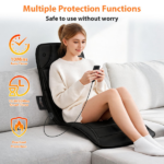 Full Body Massage Mat with 10 Pure Copper Motors, 9 Modes & 9 Intensity Levels Massage Pad with Heat, Timer Function, Overheat Protection, for Home Car Sofa Bed Use - Image 6
