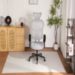 500LBS Big and Tall Office Chair Mesh Breathable, Gaming Chair with Adjustable Backrest Height & Headrest Angle & Adaptive Lumbar Lupport, Executive Computer Desk Chair with 2D Flip-Up Arms,Grey. - Image 5