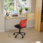 Folding Table, Portable Space-Saving Desk for Home, Apartment, Small Office, Light Oak (Shipment from Walmart) - Image 7