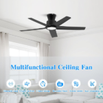 44 inch Ceiling Fans with Lights, Large Air Volume Ceiling Fans with Reversible Quiet DC Motor and Remote, 5D-W5, 5X-W5[Unable ship on weekends, TK/TEMU only for pickup, only TX10643 warehouse supports GOFO] - Image 5