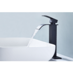Waterfall Spout Single Handle Bathroom Sink Faucet - Image 4