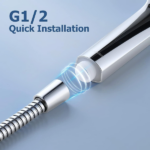 6 Spray Settings High Pressure Shower Head Spray Lotus Spray Head W/ 1.5m Hose Set (US Logistics only For USPS.TK/TMEU only For self-pickup) - Image 5
