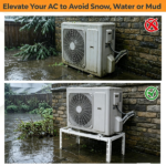 Adjustable Mini Split Ground Stand, 400 lbs Heavy Duty AC Condenser Stand for 9000–36000 BTU Ductless Heat Pump, Anti-Vibration Outdoor Support Bracket - White - Image 4