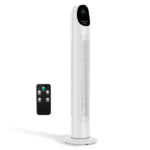US Standard TF-36BR Tower Fan, 110V 50W, 34 Inch, No Water Tank, Remote Control & Digital Display, Plastic Material, Black & White, Concave Arc Head, 9-Hour Timer, Indoor Use - Image 3