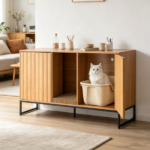 Wooden Cat Box Cabinet - Image 8