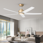 52 inch Ceiling Fans with Lights, Large Air Volume Ceiling Fans with Reversible Quiet DC Motor and Remote, 5D-W5, 5X-W5[Unable ship on weekends, TK/TEMU only for pickup, only TX10643 warehouse supports GOFO] - Image 4