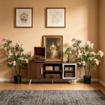 2 Pack 36" Artificial Impatiens Blossom Tree, Silk Fake Potted Flower Tree with Cement Base, Lifelike Faux Floral Plant for Home Porch Office Decor - Image 7