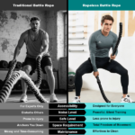 Only USPS & Local Pickup Upgraded Coated cordless battle-style ropes, Lightweight and Portable, Perfect for Upper Body & Arm Workouts. Ideal for Home, Office, Outdoor or Hotel Use Anytime. Start Your Versatile Fitness Routine Now! - Image 7